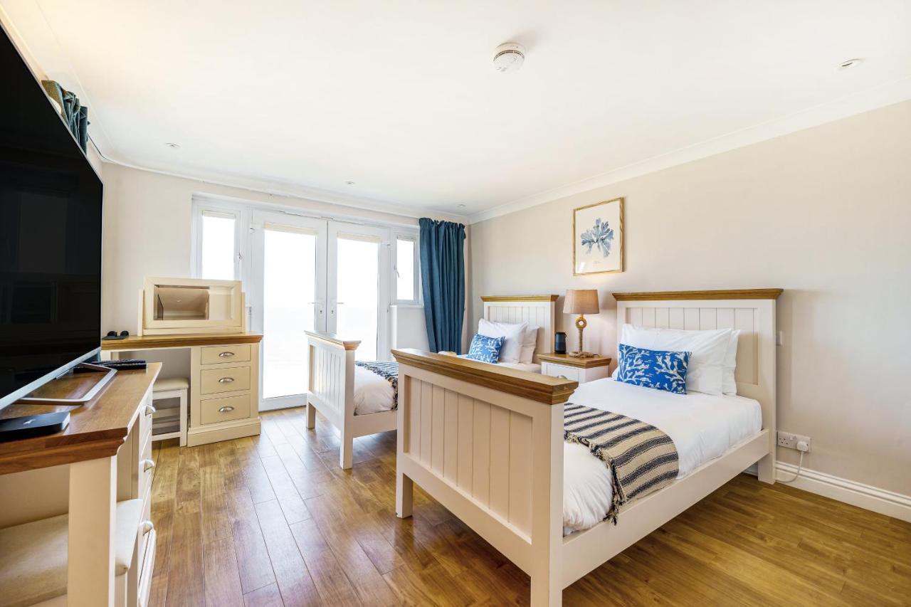 Carbis Bay - Luxury 3 Bed Penthouse Apartment With Sea Views Parking Sauna Balcony Exterior photo