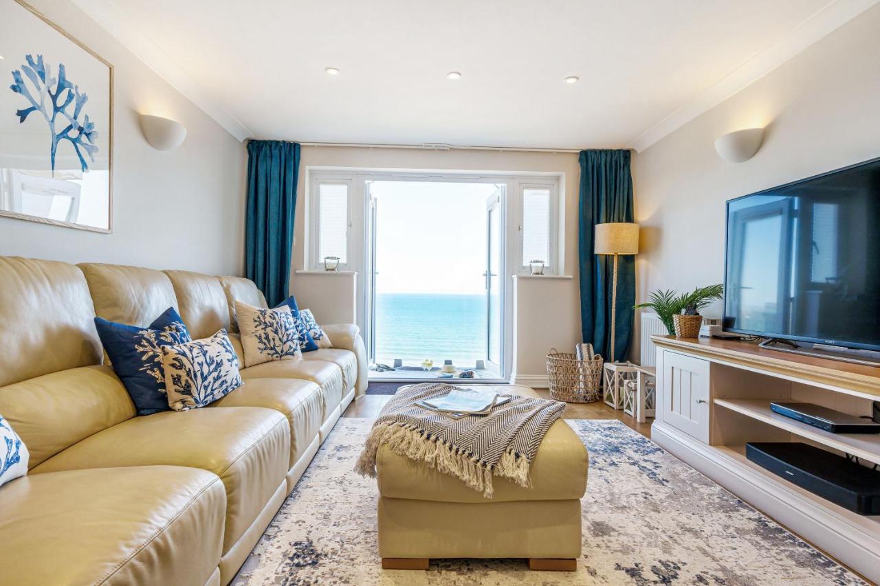 Carbis Bay - Luxury 3 Bed Penthouse Apartment With Sea Views Parking Sauna Balcony Exterior photo