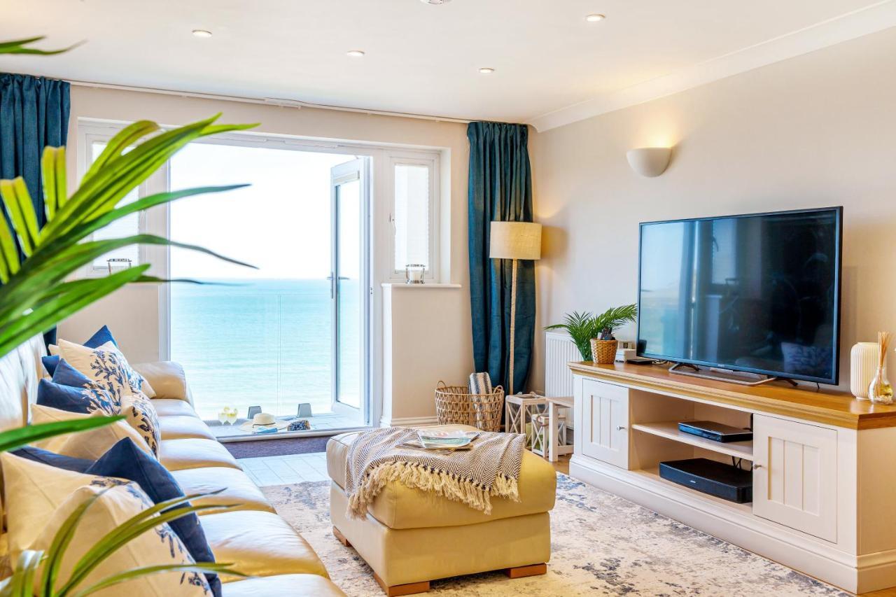 Carbis Bay - Luxury 3 Bed Penthouse Apartment With Sea Views Parking Sauna Balcony Exterior photo