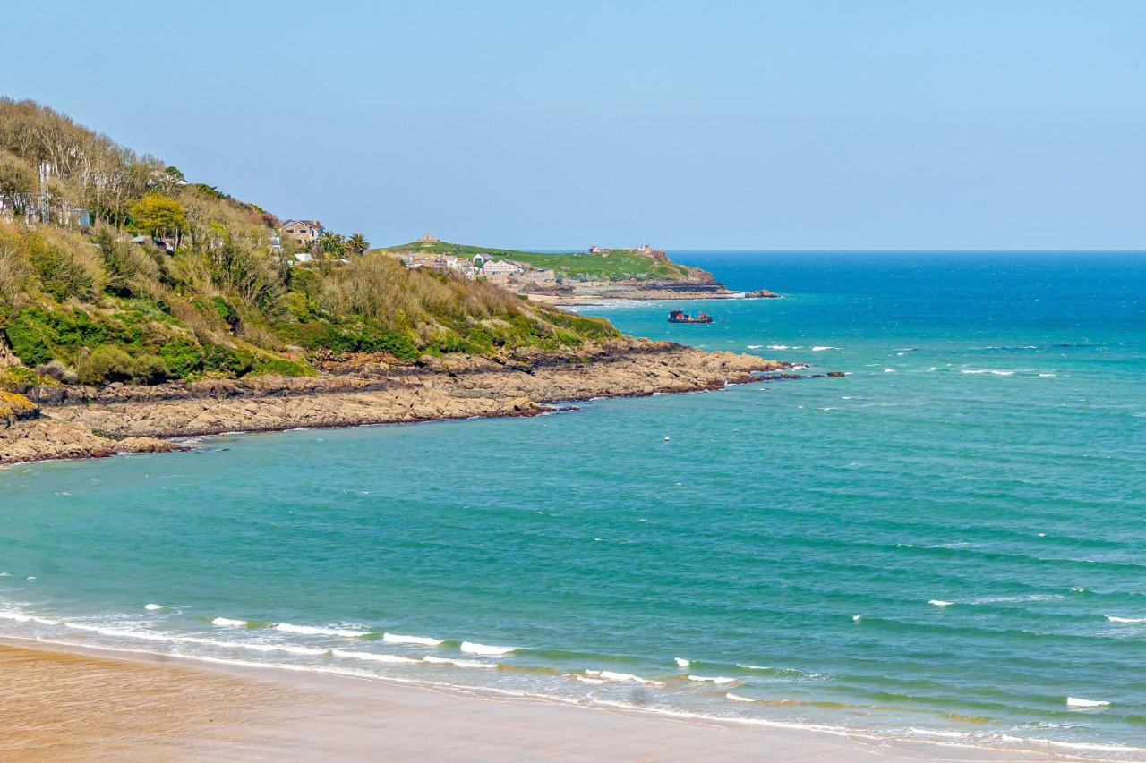 Carbis Bay - Luxury 3 Bed Penthouse Apartment With Sea Views Parking Sauna Balcony Exterior photo